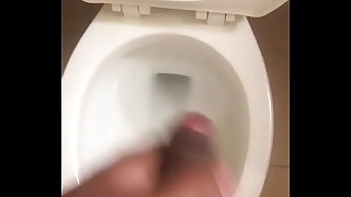 Skinny Indian guy jerking off with a huge cumshot