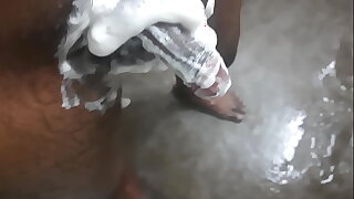 Indian guy stroking his small cock Part 2